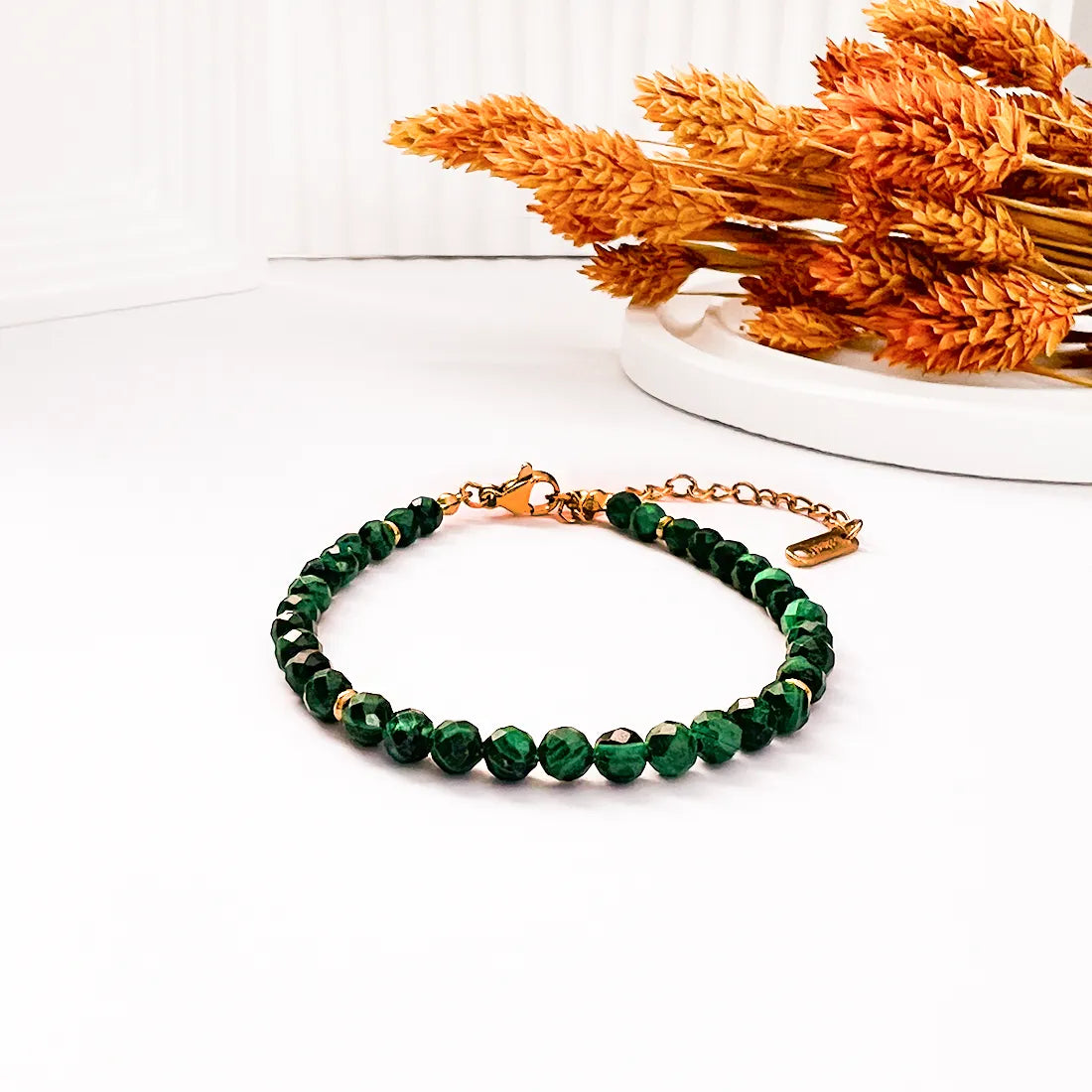 Celestia Malachit Facetten Armband