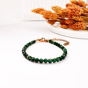 Celestia Malachit Facetten Armband