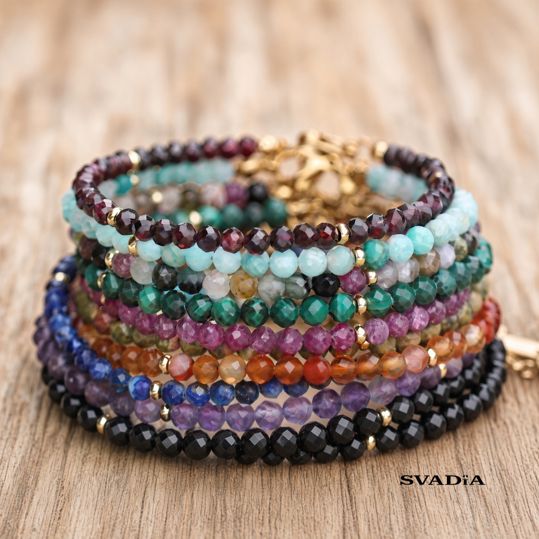 Celestia Malachite Facets Bracelet
