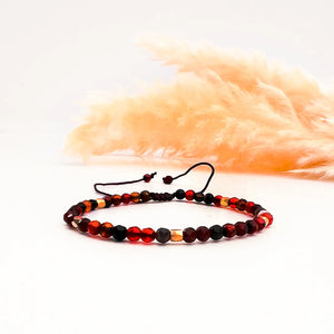 Energy Shield Crystal Armband mit Messingperlen