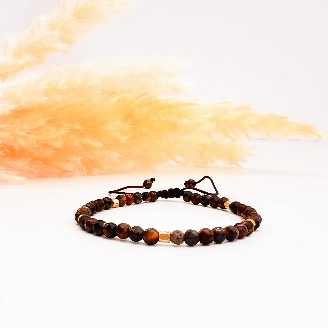 Energy Shield Crystal Armband mit Messingperlen