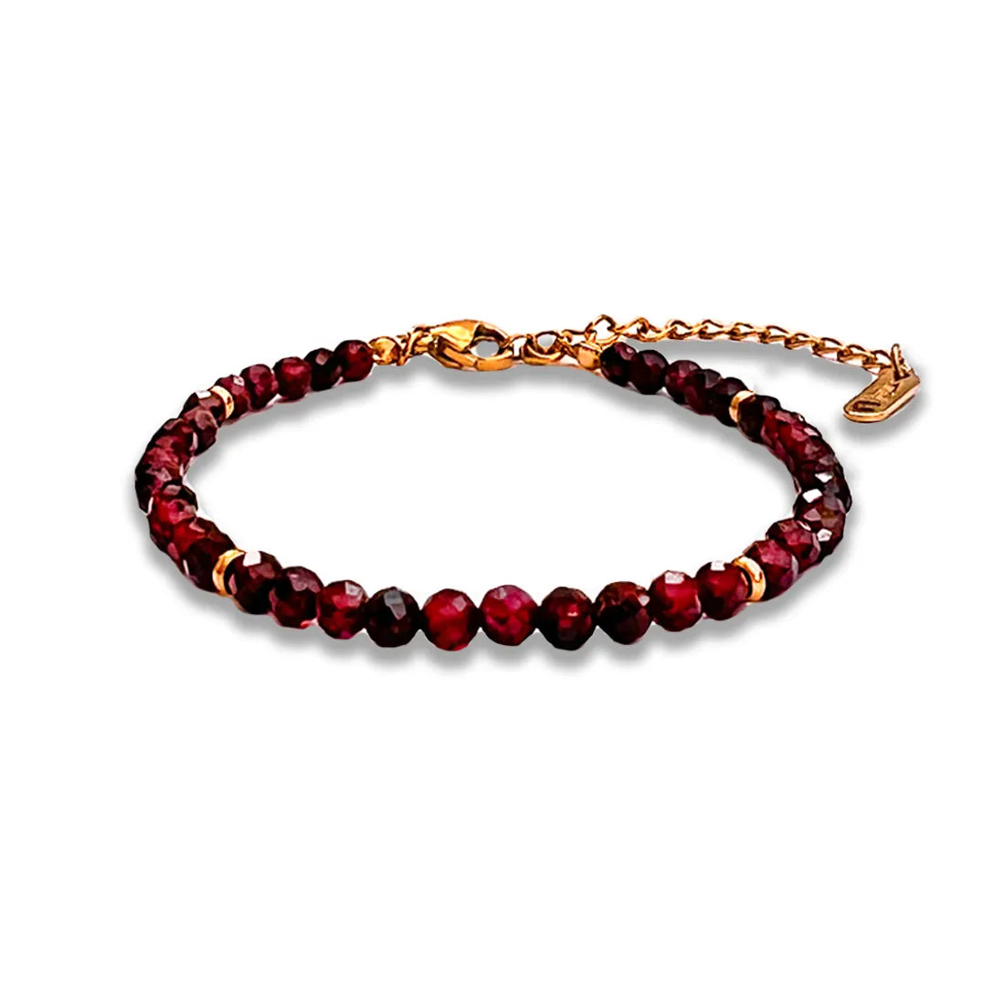 Opaline Granat Facetten Armband
