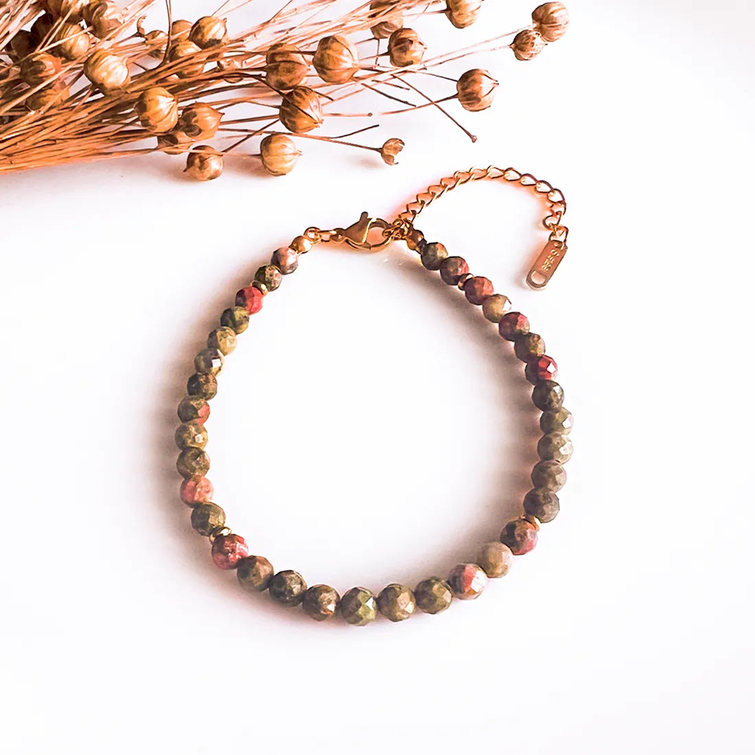 Orabelle Unakite Facets Bracelet