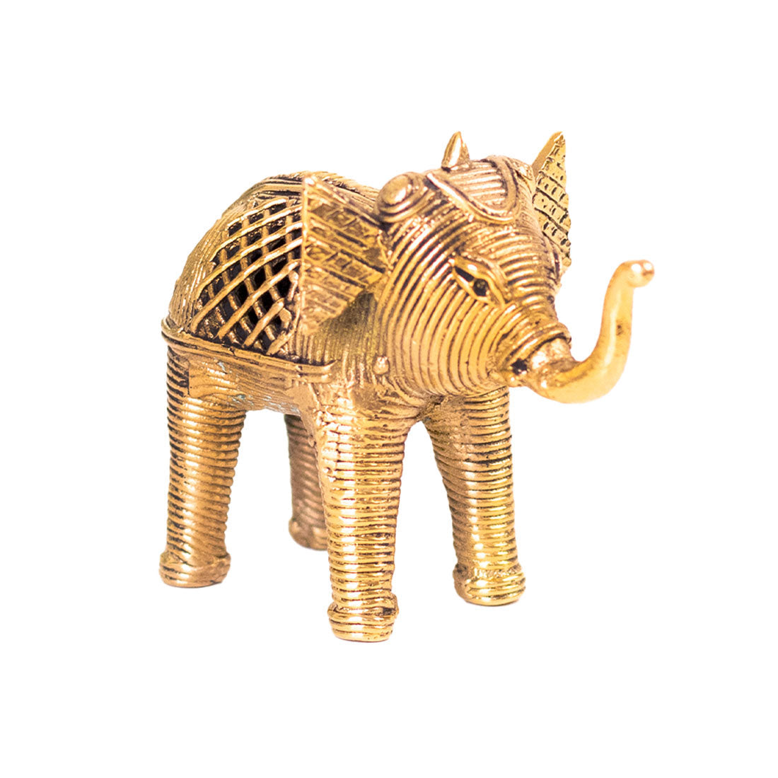 Hand Made Brass Figurine of a Baby Elephant