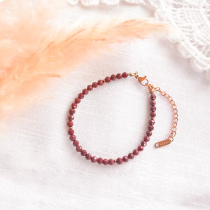 Timeless Red Jasper Facets Bracelet