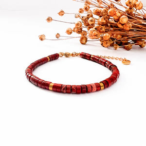 Crimson Roter Jasper Armband