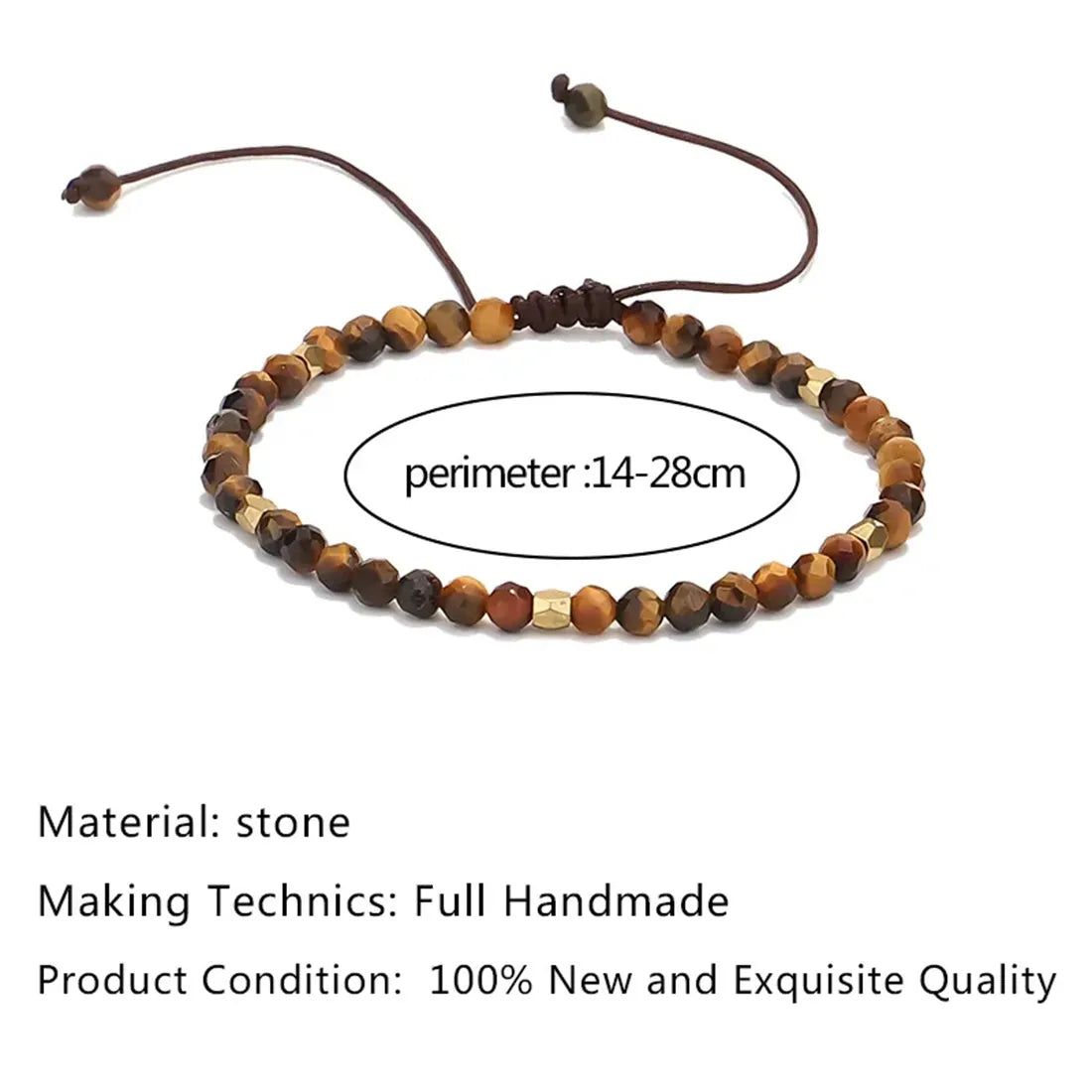 Energy Shield Crystal Armband mit Messingperlen