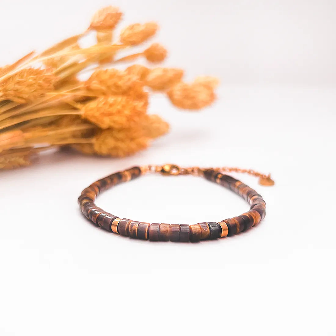 Golden Strength Tigerauge Armband