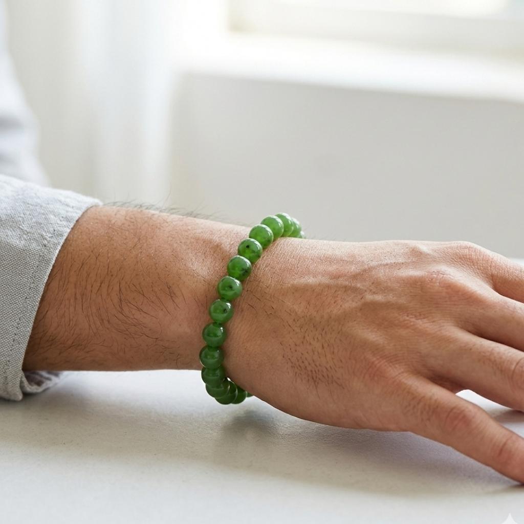 Hetian Green Jade Bracelet