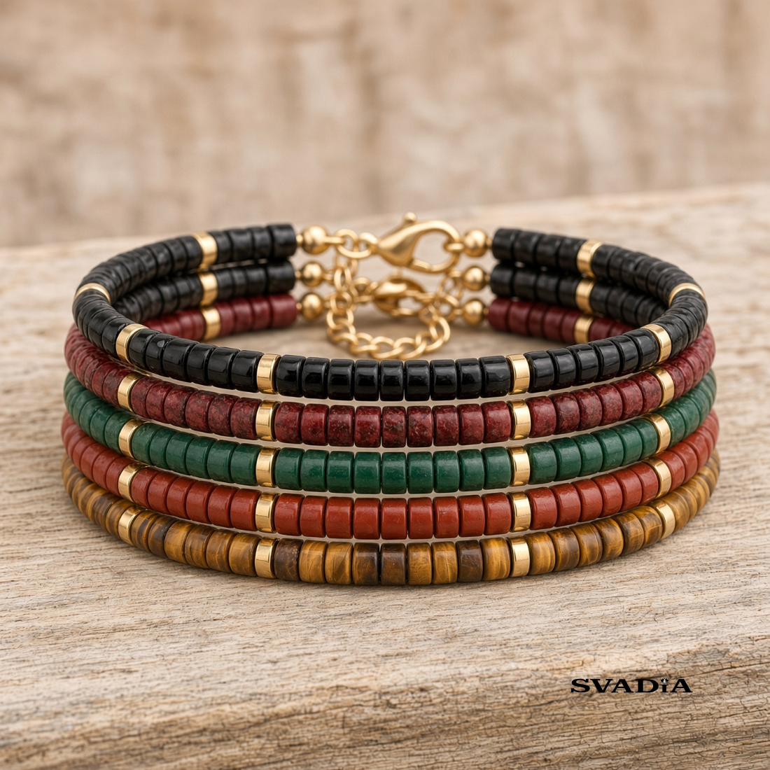 Crimson Roter Jasper Armband