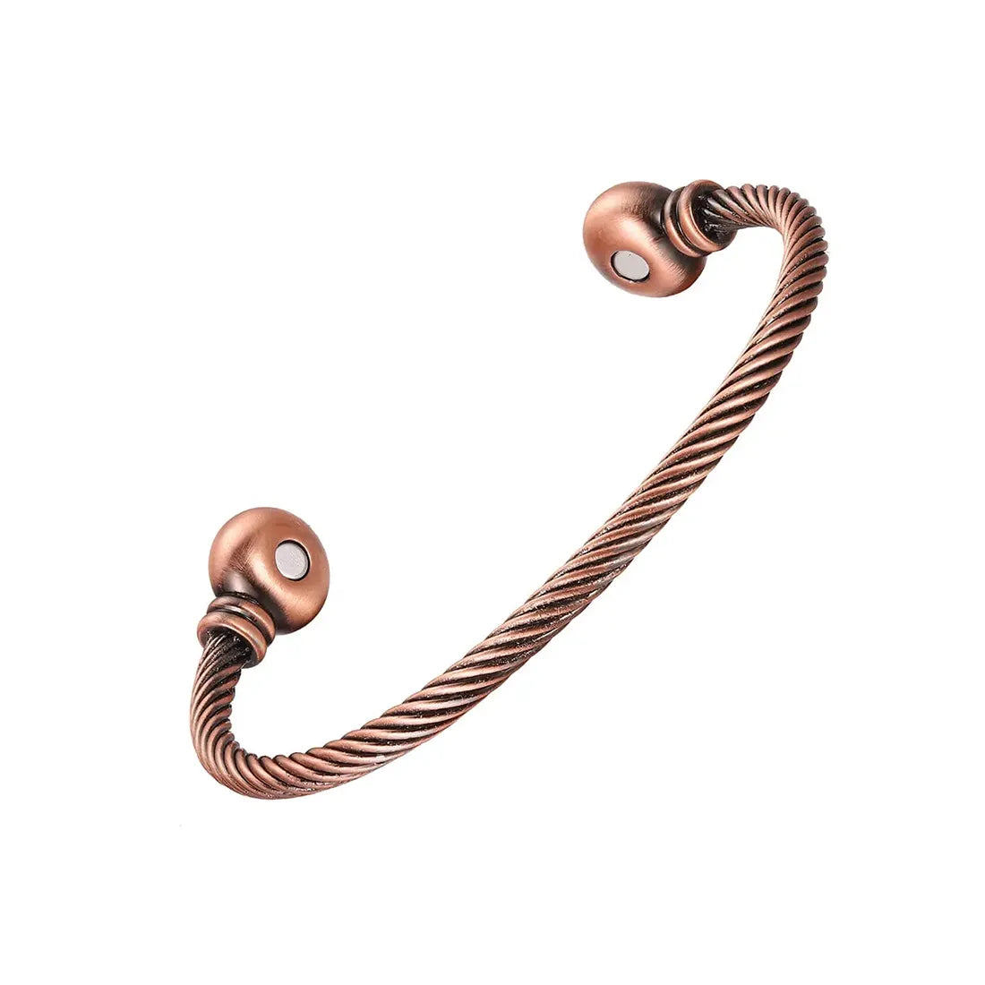 Magnetic Twist copper bracelet with magnets