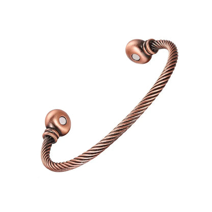 Magnetic Twist copper bracelet with magnets