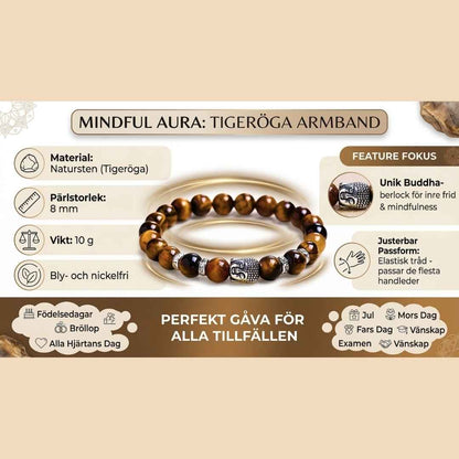 Buddha Mindful Tiger Eye Armband