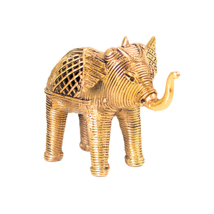 Hand Made Brass Figurine of a Baby Elephant