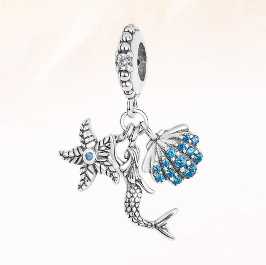 Silver Beach Charm