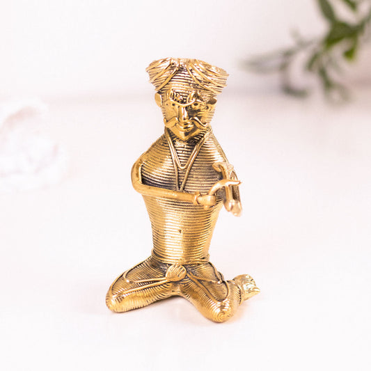 Turban Tunes Brass Statue